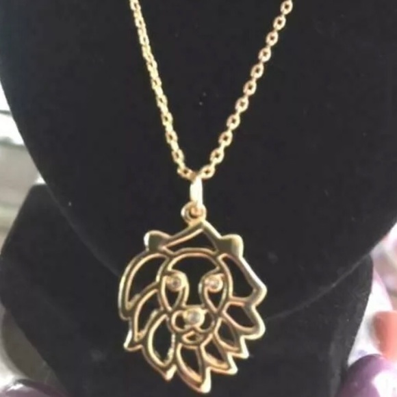 KATE ♠️SPADE 16K GOLD PL LEO LION PENDANT NWT NIB - Picture 3 of 4